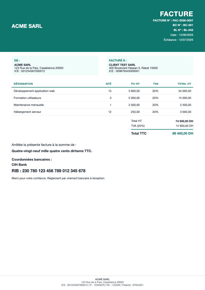 Modèle de document 2