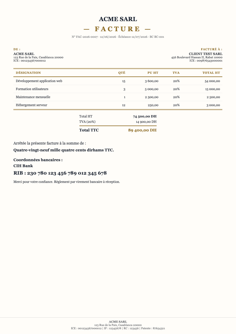Modèle de document 6